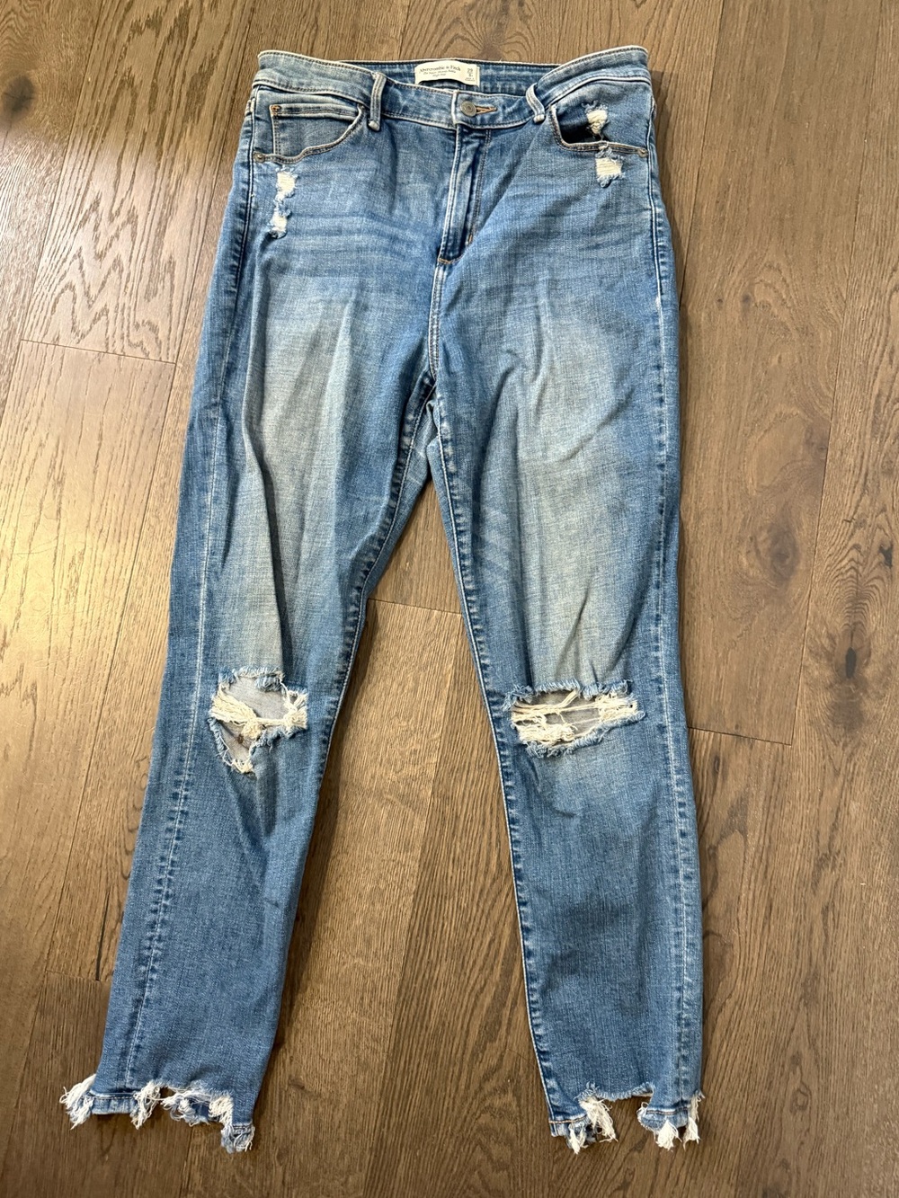 Abercrombie & Fitch Super Skinny Ankle High Rise Jeans